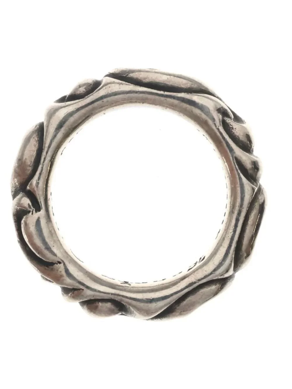 Chrome Hearts Scrl Band Scroll Ring Silver
